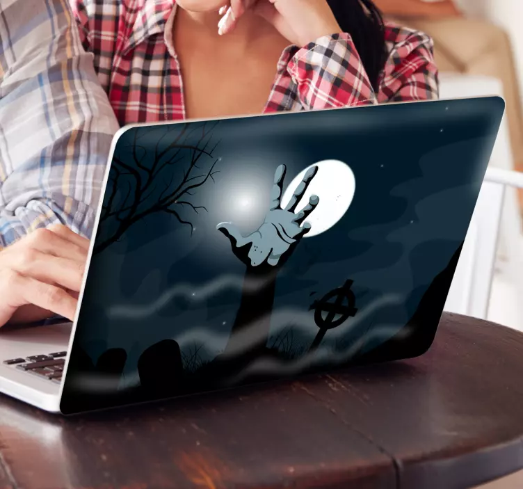 Naklejka z rysunkiem halloween ręka zombie - TenStickers