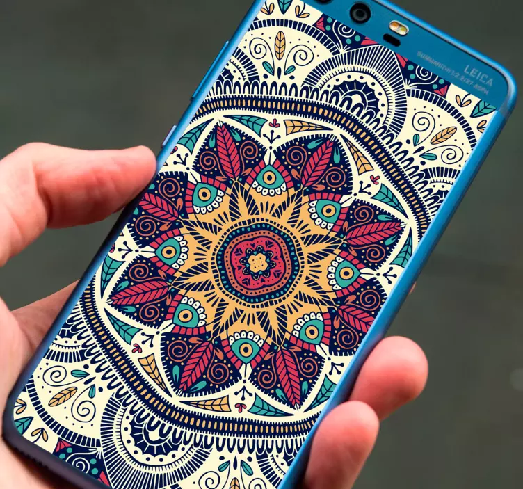 Naklejka z rysunkiem mandala huawei - TenStickers