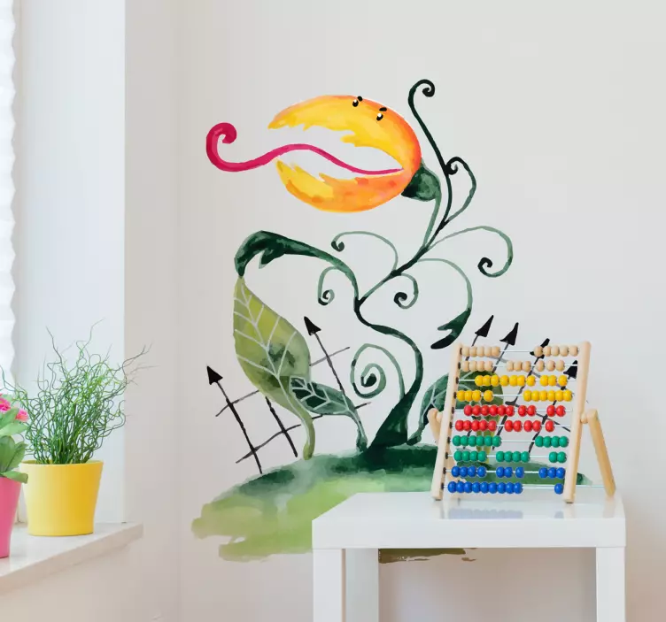 Naklejka z rysunkiem niebezpieczna roślina - TenStickers