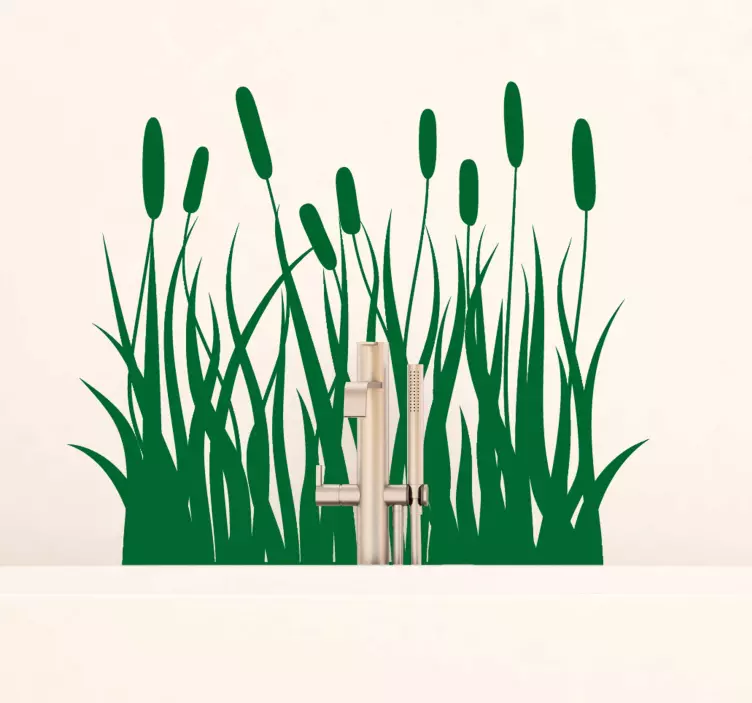 Naklejka do łazienki Pałka szerokolistna - TenStickers