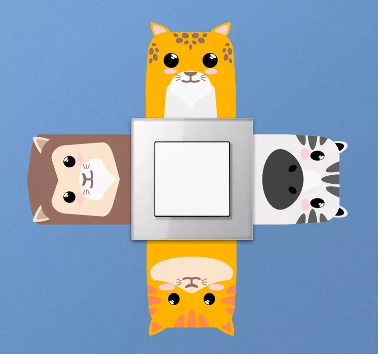 Naklejka z rysunkiem zwierzęta - TenStickers