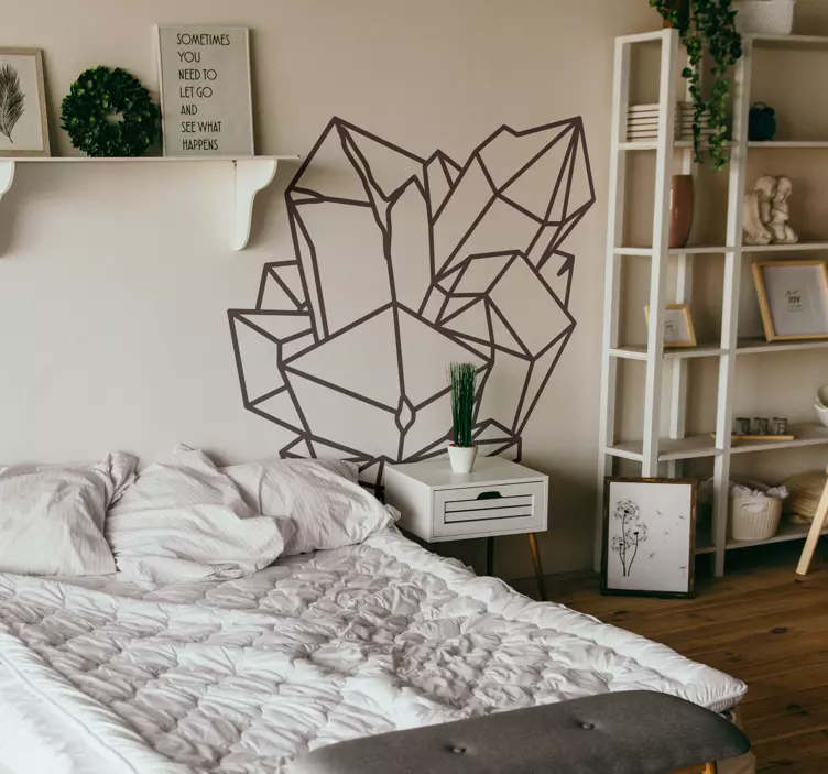 Wzór na ścianę Kwarcowy monokolor - TenStickers