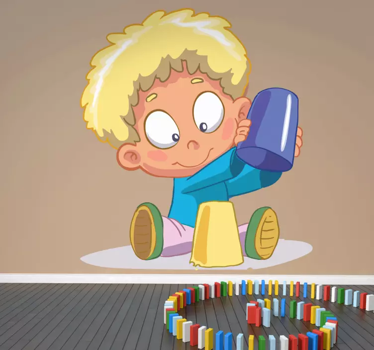 Naklejka zabawa na plaży - TenStickers