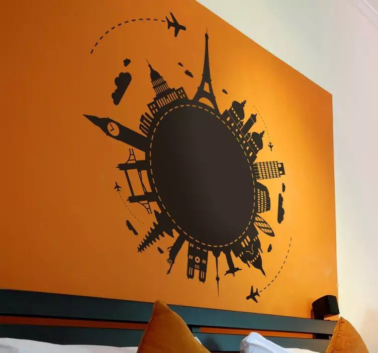 Naklejka zabytki świata - TenStickers