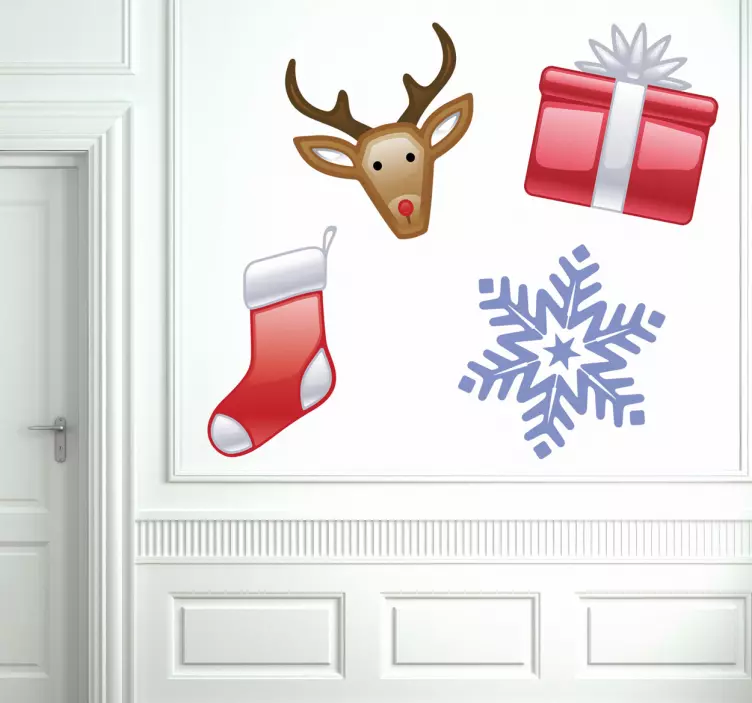 Naklejka zestaw świąteczny - TenStickers