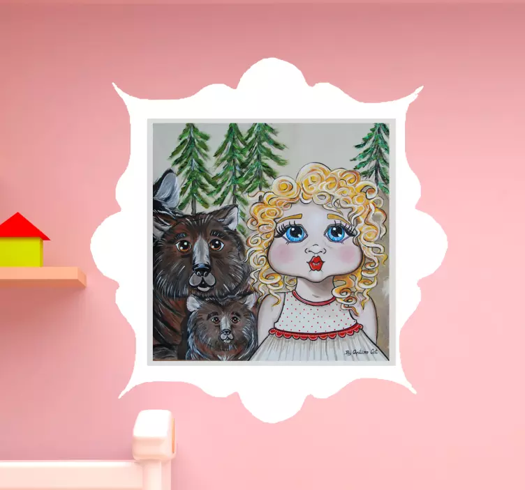 Naklejka - Złotowłosa - TenStickers