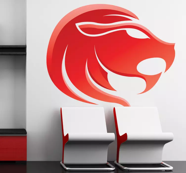 Naklejka znak astrologiczny lew - TenStickers