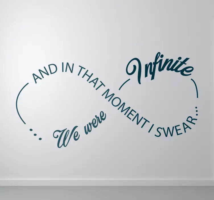 Naklejka Znak Nieskończoności And In this moment - TenStickers