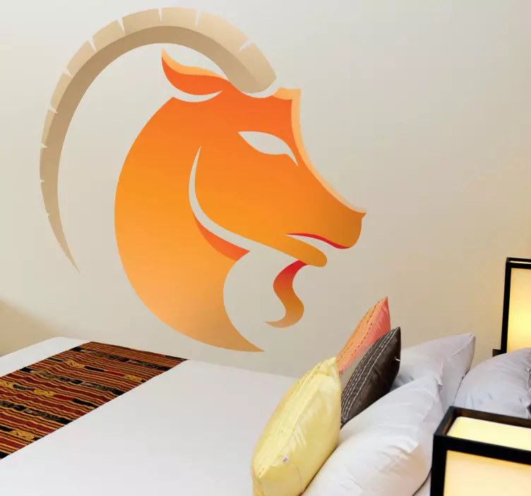 Naklejka znak zodiaku koziorożec - TenStickers