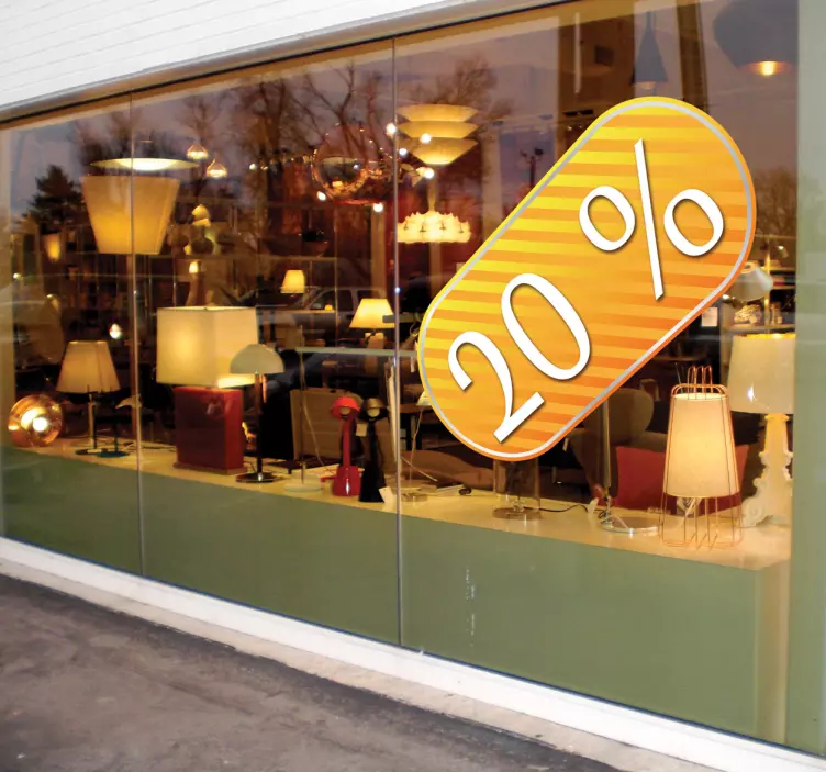 Naklejka żółta owalna etykieta - TenStickers