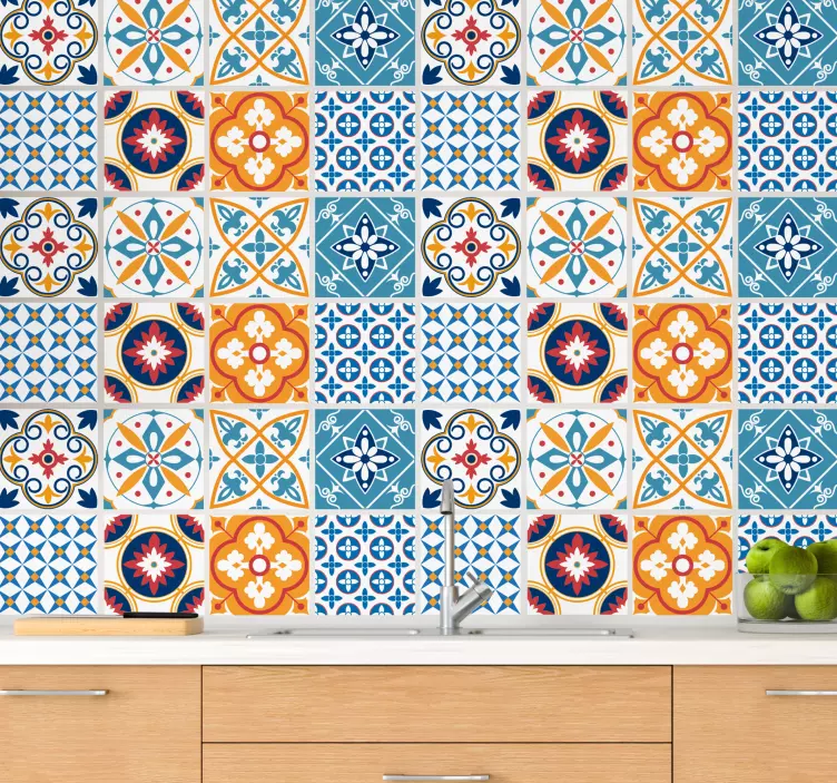 Naklejki na kafelki Cement sevrinia - TenStickers