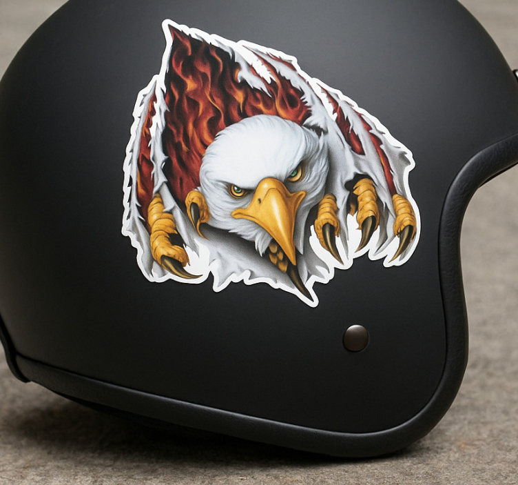 Naklejki na motor orzeł biały - TenStickers