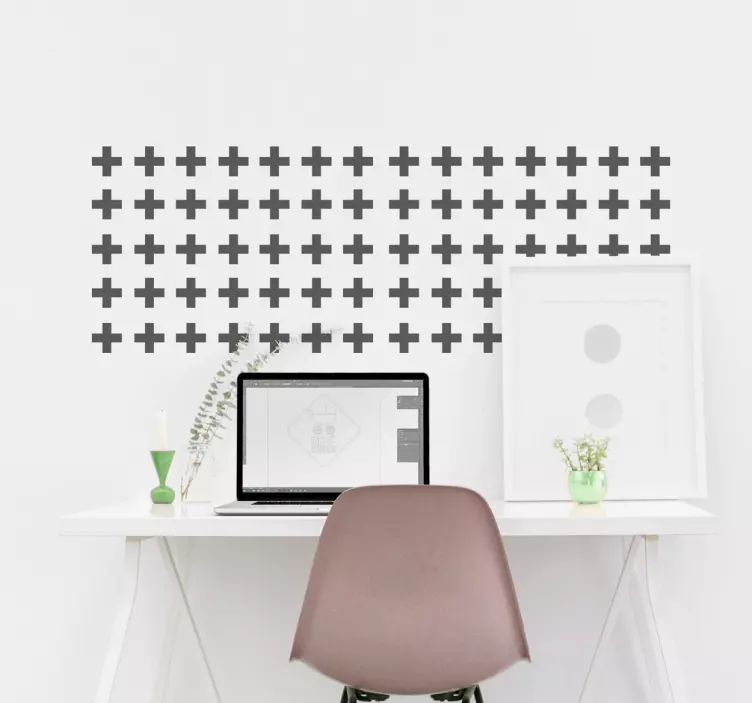 Naklejki na ścianę krzyżyki - TenStickers