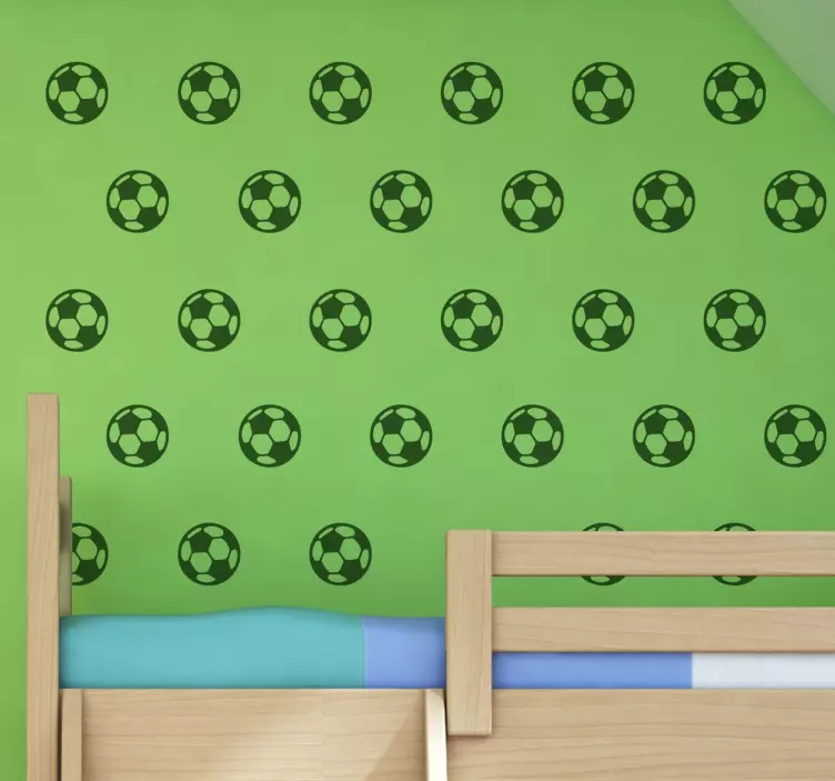Naklejki na ścianę piłki do futbolu - TenStickers