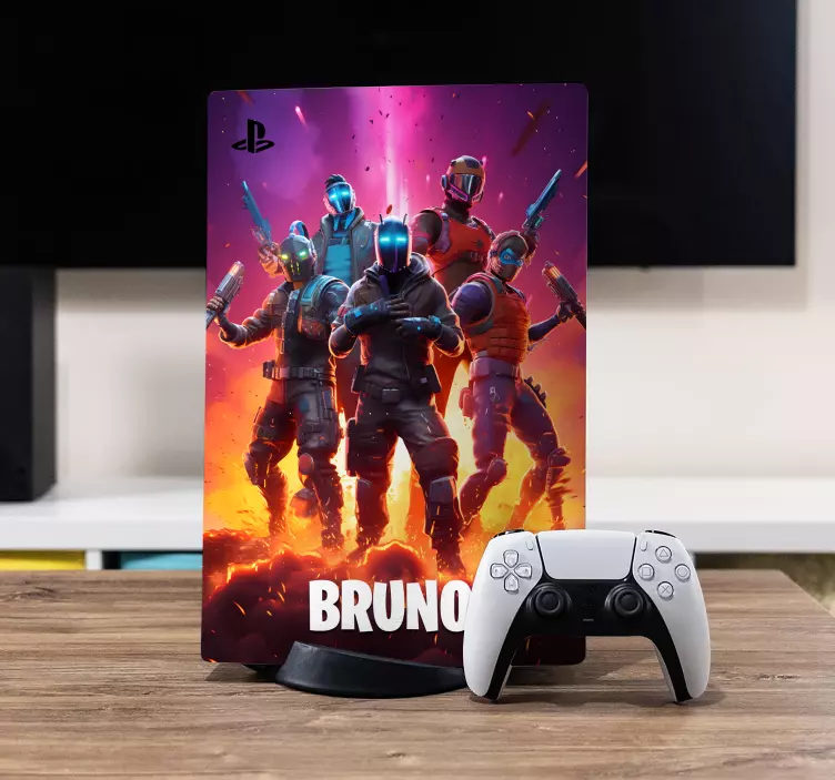 Naklejka na ps5 bitwa w grach wideo - TenStickers