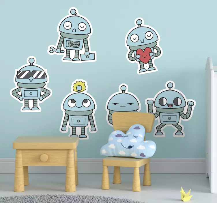 Naklejki różne roboty - TenStickers