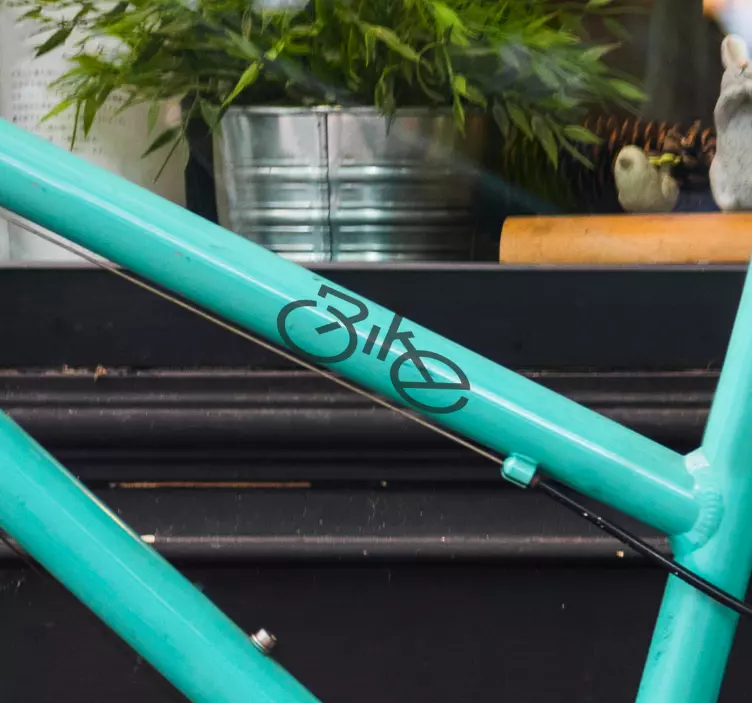 Naklejka na rower ozdobny wzór roweru - TenStickers