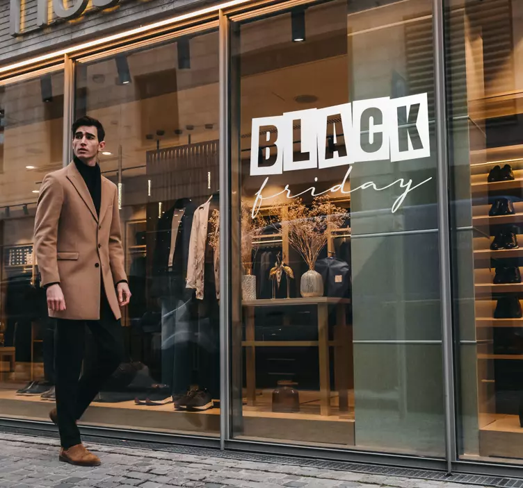 Nalepka promocja Black Friday - TenStickers