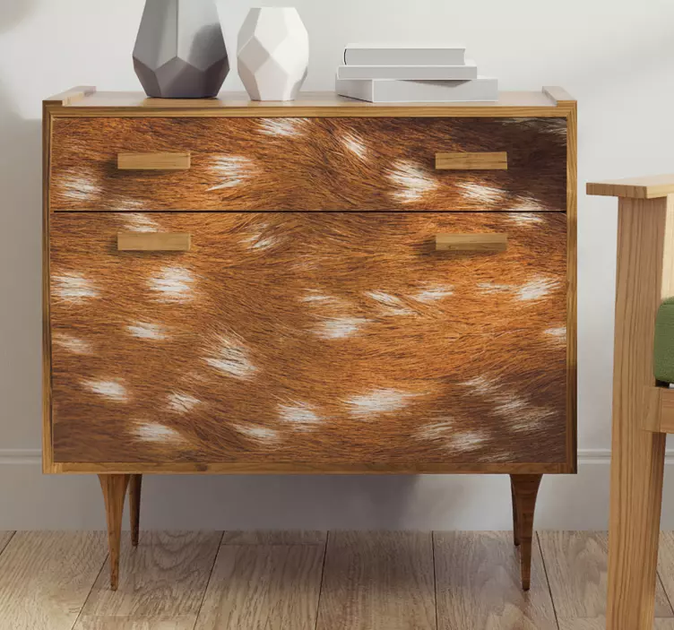 Naklejka na meble do salonu futro - TenStickers