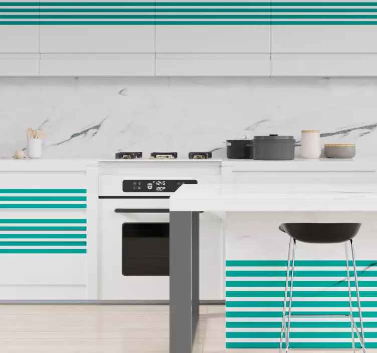 Okleina meblowa Poziome pasy - TenStickers