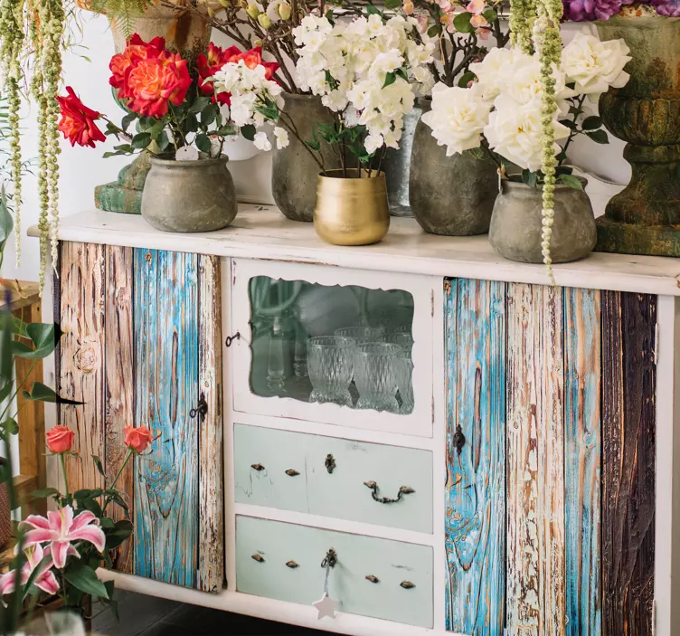 Okleina meblowa Zniszczone deski - TenStickers