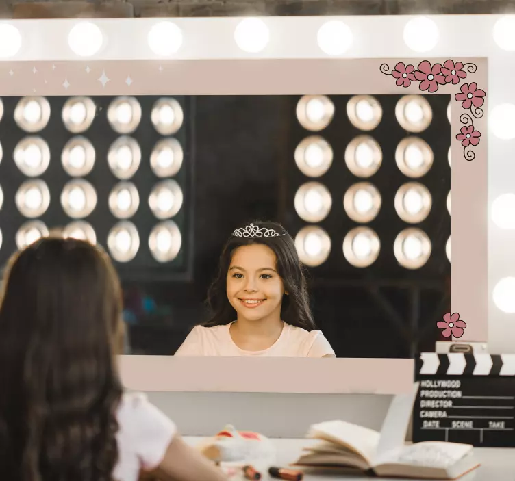 Naklejka na lustro Stokrotki i jeż - TenStickers