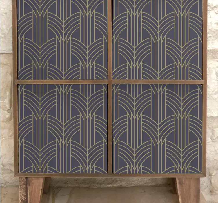 Naklejka na meble Geo wzór w stylu art deco - TenStickers