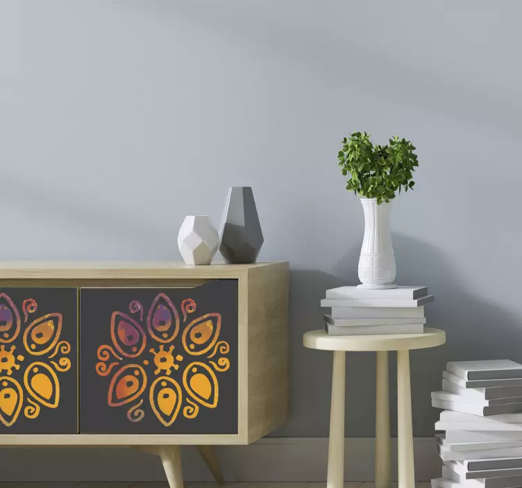 Naklejka na meble Ikat wzór - TenStickers