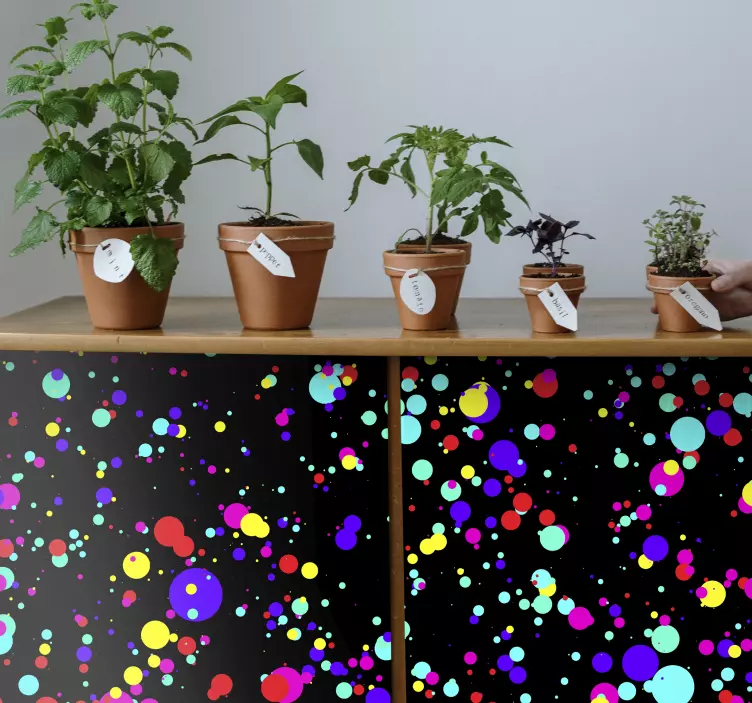 Naklejka na meble Kolory wybuchów kallax - TenStickers