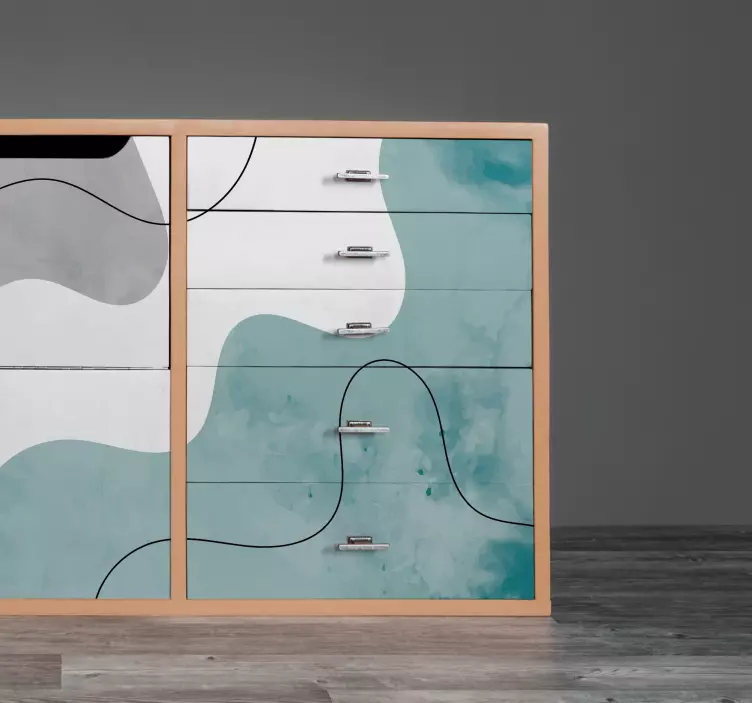 Naklejka na meble Kształty akwareli - TenStickers