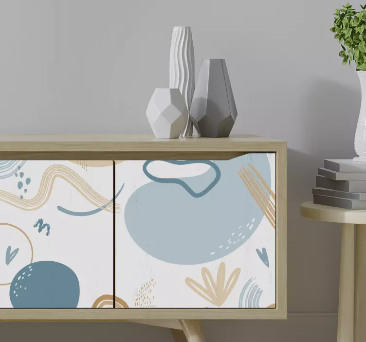 Naklejka na meble Kształty kolorów - TenStickers