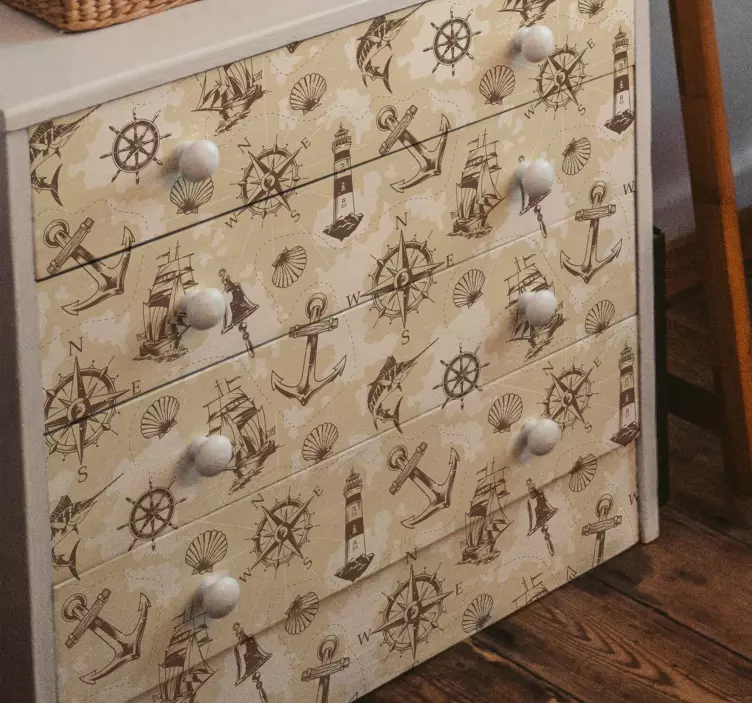 Naklejka na meble Obiekty morskie - TenStickers