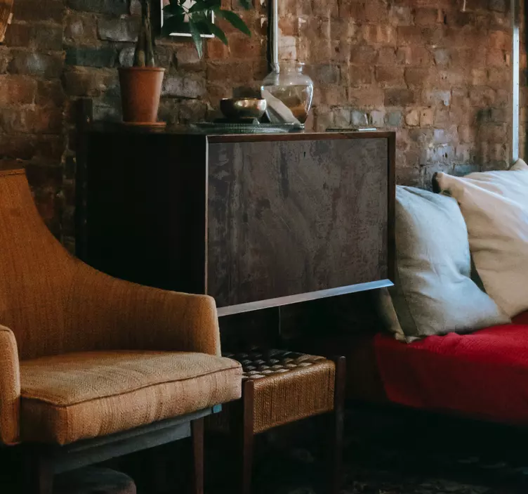 Naklejka na meble Przemysłowe szare zardzewiałe żelazo - TenStickers