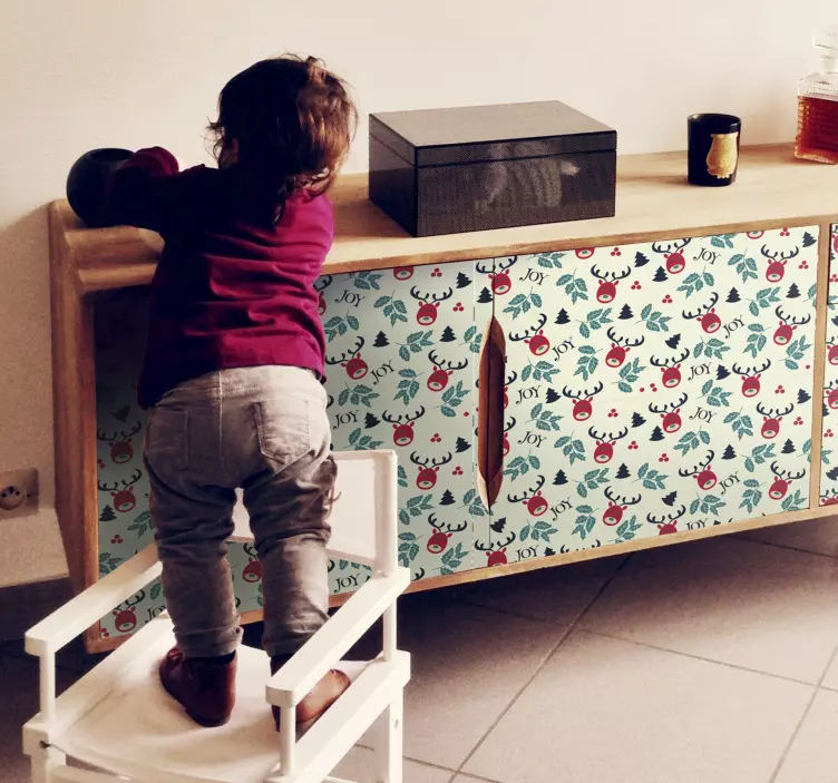 Naklejka na meble Radość i renifery - TenStickers