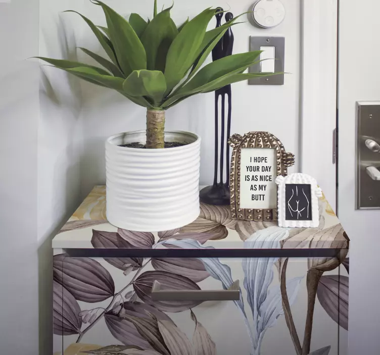 Naklejka na meble rośliny tropikalne xxl - TenStickers