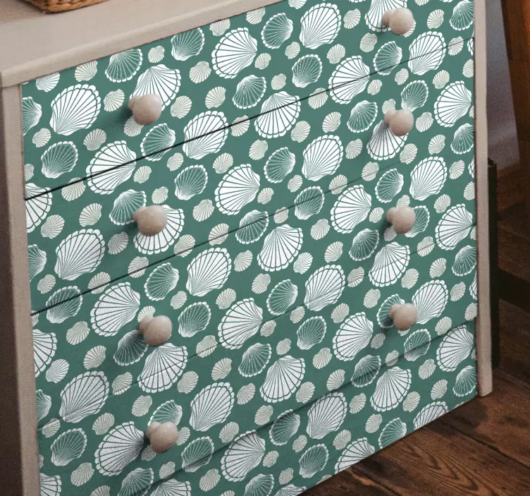 Naklejka na meble świat muszelek - TenStickers