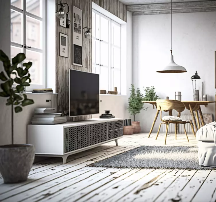 Naklejka meblowa Szara kanna - TenStickers