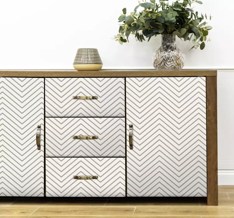 Naklejka na meble Szare linie - TenStickers