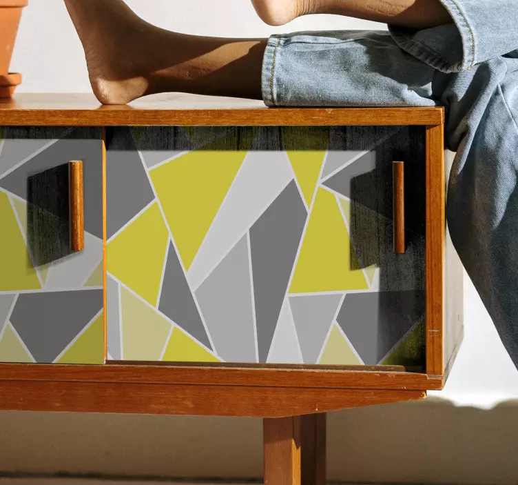 Naklejka na meble Szary i rozświetlający pantone - TenStickers