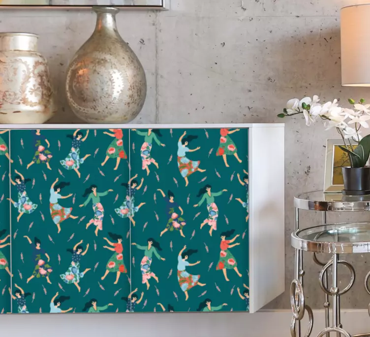 Naklejka na meble Tańczące kobiety z - TenStickers