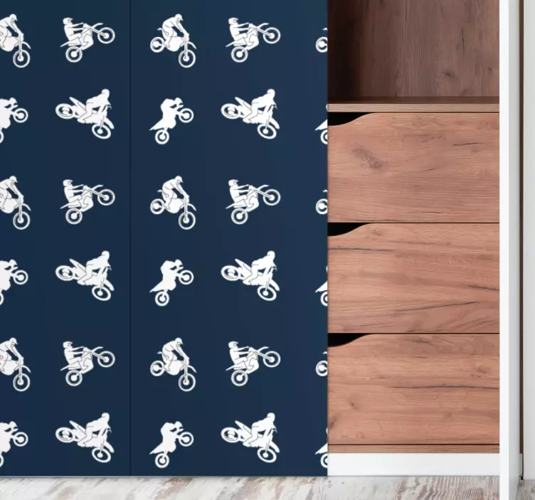 Naklejka na meble Wzór żużlowy - TenStickers