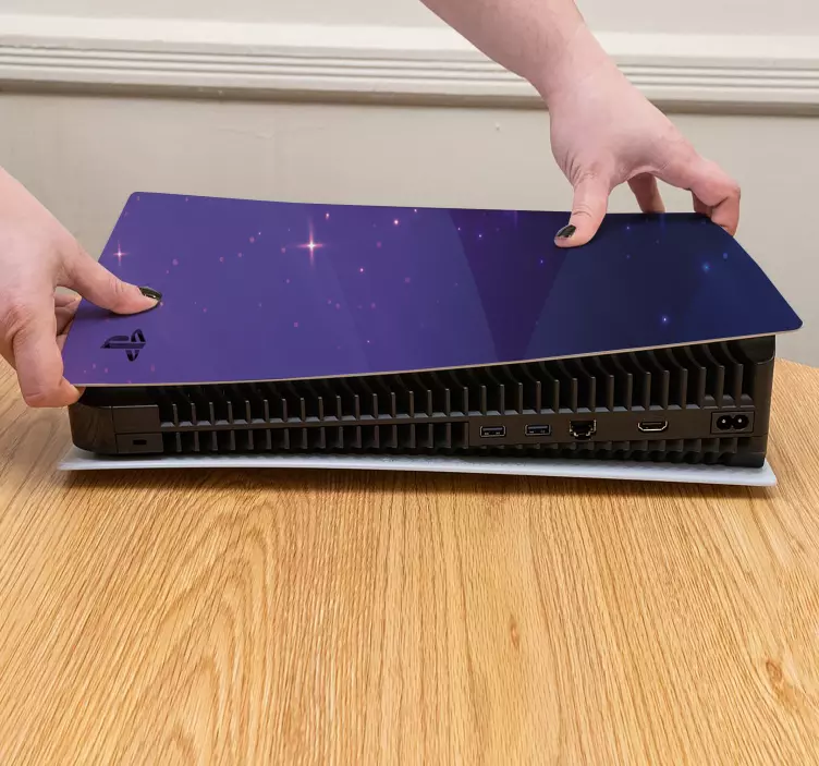 Okleina na ps5 Fioletowe niebo - TenStickers