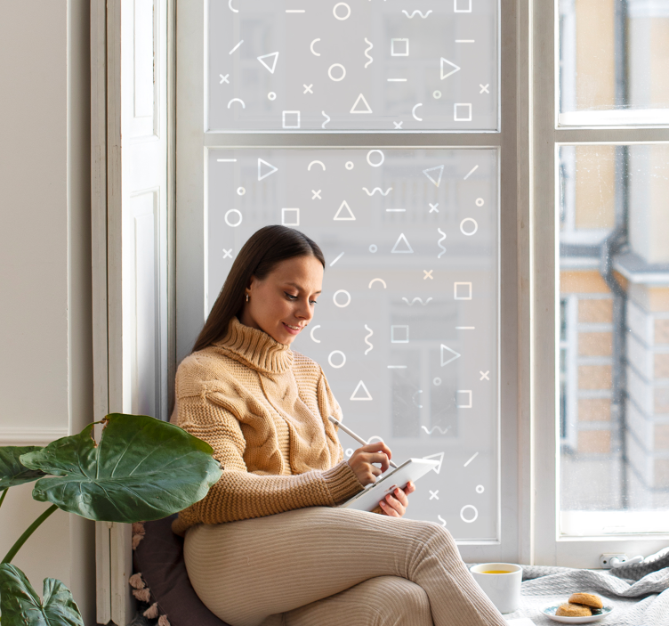 Minimalistyczna naklejka na okno - TenStickers