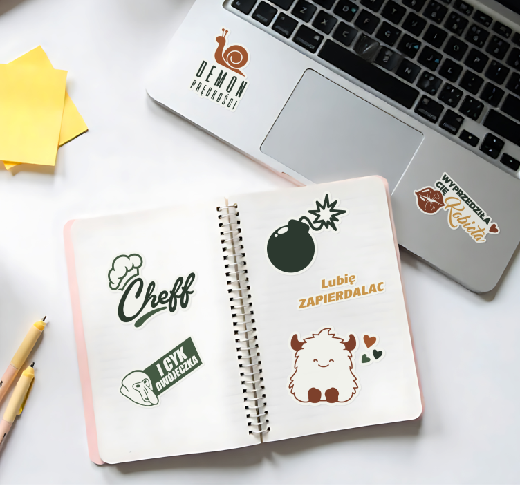 Wlepy zabawne cytaty o samochodach - TenStickers