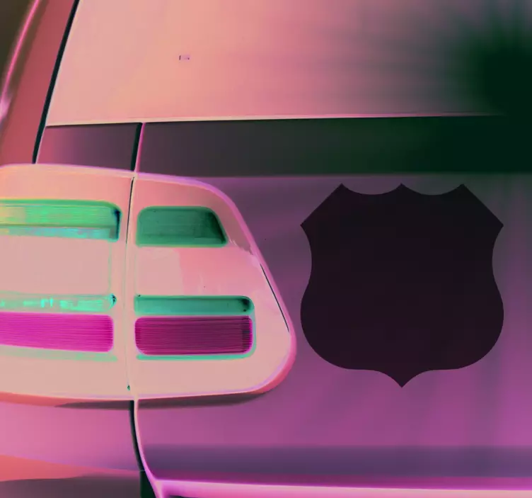 Naklejka na samochód Klasyczny retro vintage - TenStickers