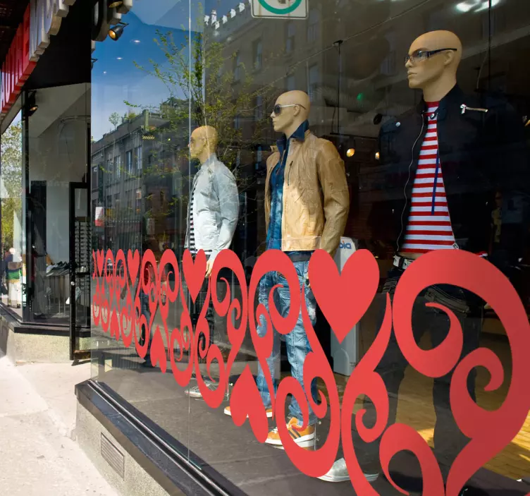 Sercowy szablon - TenStickers