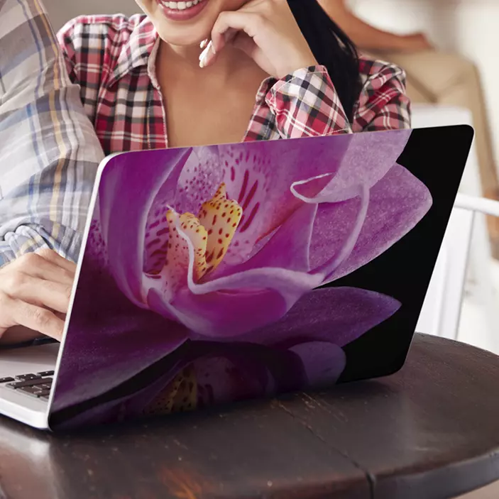 Naklejka na laptopa kwiaty orchidei - TenStickers