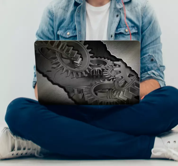 Naklejka na laptopa w stylu industrialnym - TenStickers