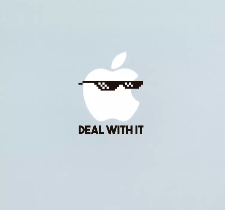 Naklejka na Macbooka Deal with it - TenStickers