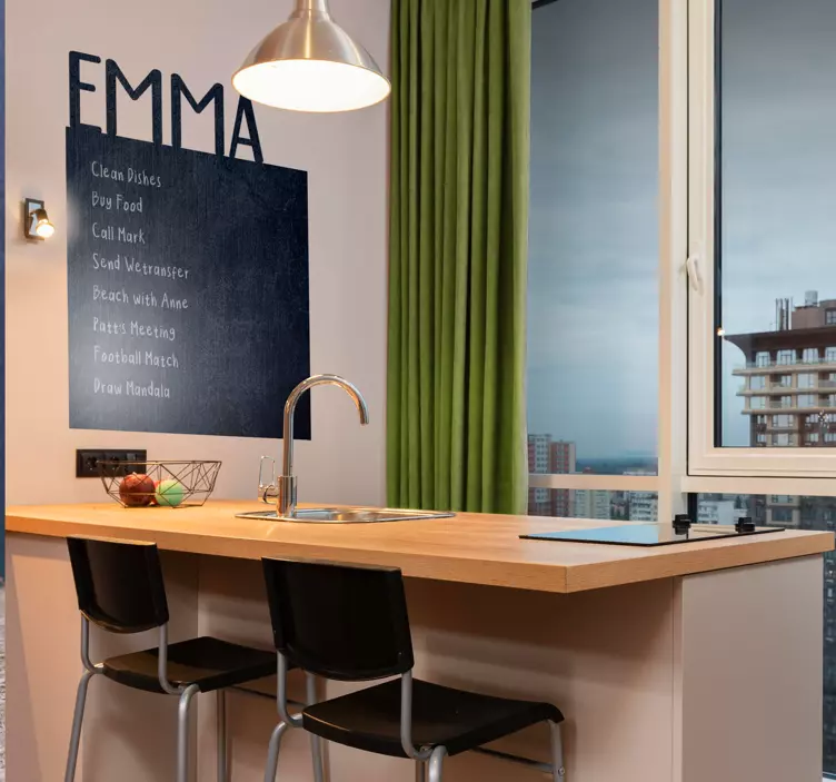 Tablica kredowa na ścianę Tablica na zamówienie - TenStickers